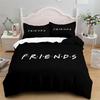 Friends TV Show Bedding Sets Duvet Cover Set With Pillowcase Polyester Double Twin Full Queen King Bedclothes Home Decor