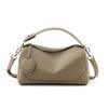 HIFASHION Genuine Leather Small Boston Women Shoulder Bags Soft Pillow Satchel Crossbody Purses Daily Work Tote Ladies Handbags