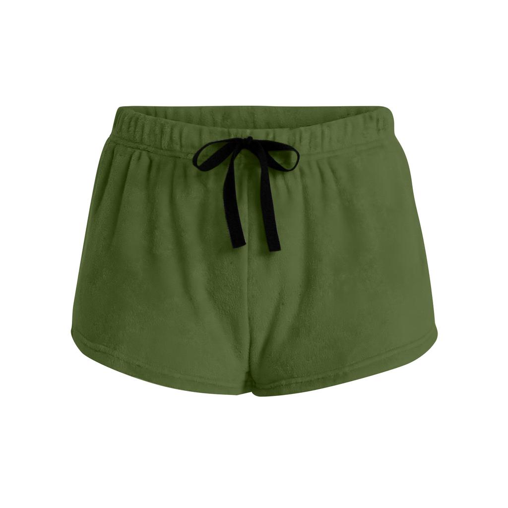 Women's Stretch Shorts Regular Fit Hiking Shorts Casual Sports Shorts Fleece Pants Large Shorts