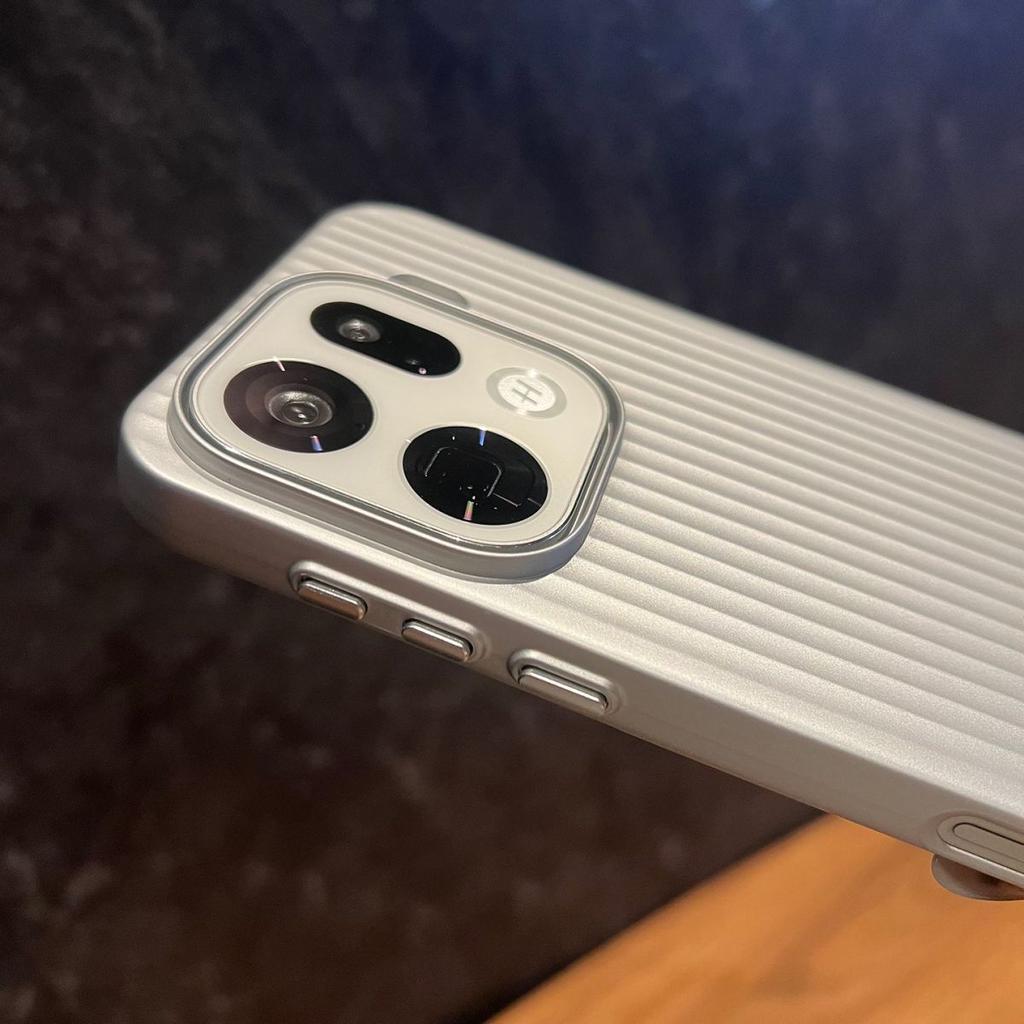 For OPPO Find X9 Pro Case Fashion Metal Button Skin-friendly Non-slip PC Hard Protective Back Cover For OPPO Find X9 Phone Shell