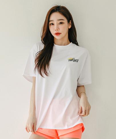 Tyubeuteuli Best Trip Women'S Short Sleeve Rash Guard B518 White