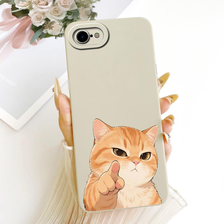 For Apple iPhone SE 2020 Case iPhoneSE 2022 Luxury Flowers Cartoon Painted Cover Soft Silicone Case For iPhone SE 2022 2020 Bags