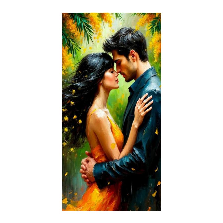 

Sweet and Romantic Lover Large Size Diamond Painting New Collection Couple Diy Full Square Round Drill Rhinestone Embroidery Mosaic Cross Stitch Kits Round drill 30x60cm