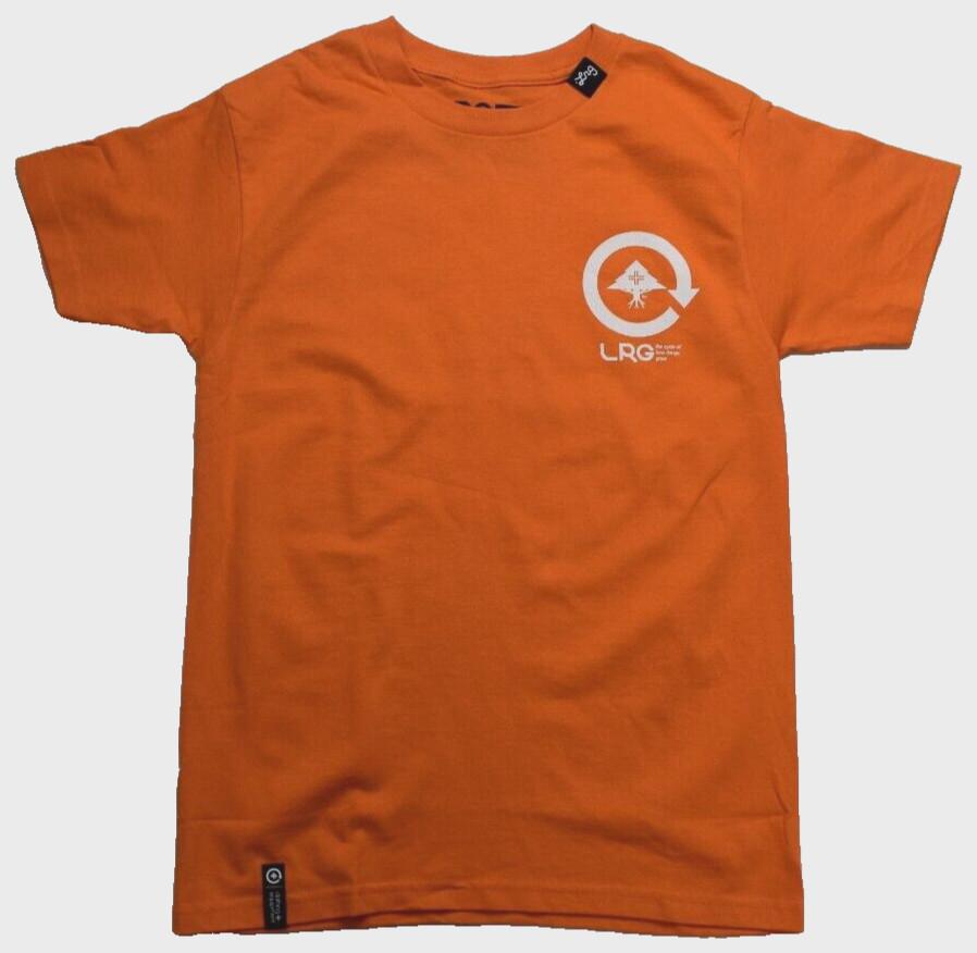 Lifted Research Group LRG Mens Forever Rooting For You Orange Shirt NWT S S