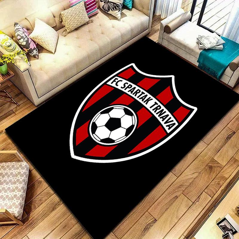 FC Spartak Trnava Teppich für Wohnzimmer Schlafzimmer Zuhause Sofadekoration, Kinderspiel Rutschfeste Bodenmatte