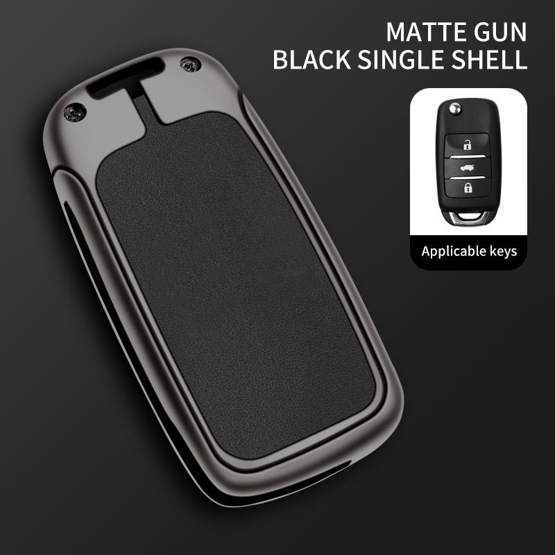 Zinc Alloy Car Flip Key Case Cover Shell Fob For Changan Cs75 Cs15 Benni Ev E-Star Cs35 Raeton Protector Holder Bag Accessories