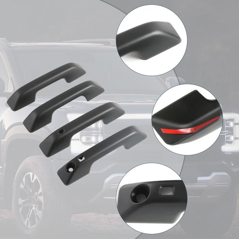 4Pcs Exterior Door Handle Cover Decoration Sticker Trim For BYD Shark 6 2024 2025 2026