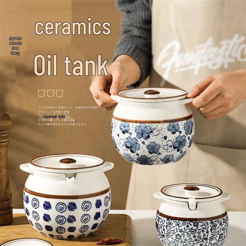 Zhi Shi Ceramic Grease Strainer Pot