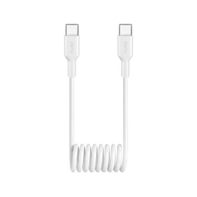 USB-C 25W 1m Spiral Cable - White
