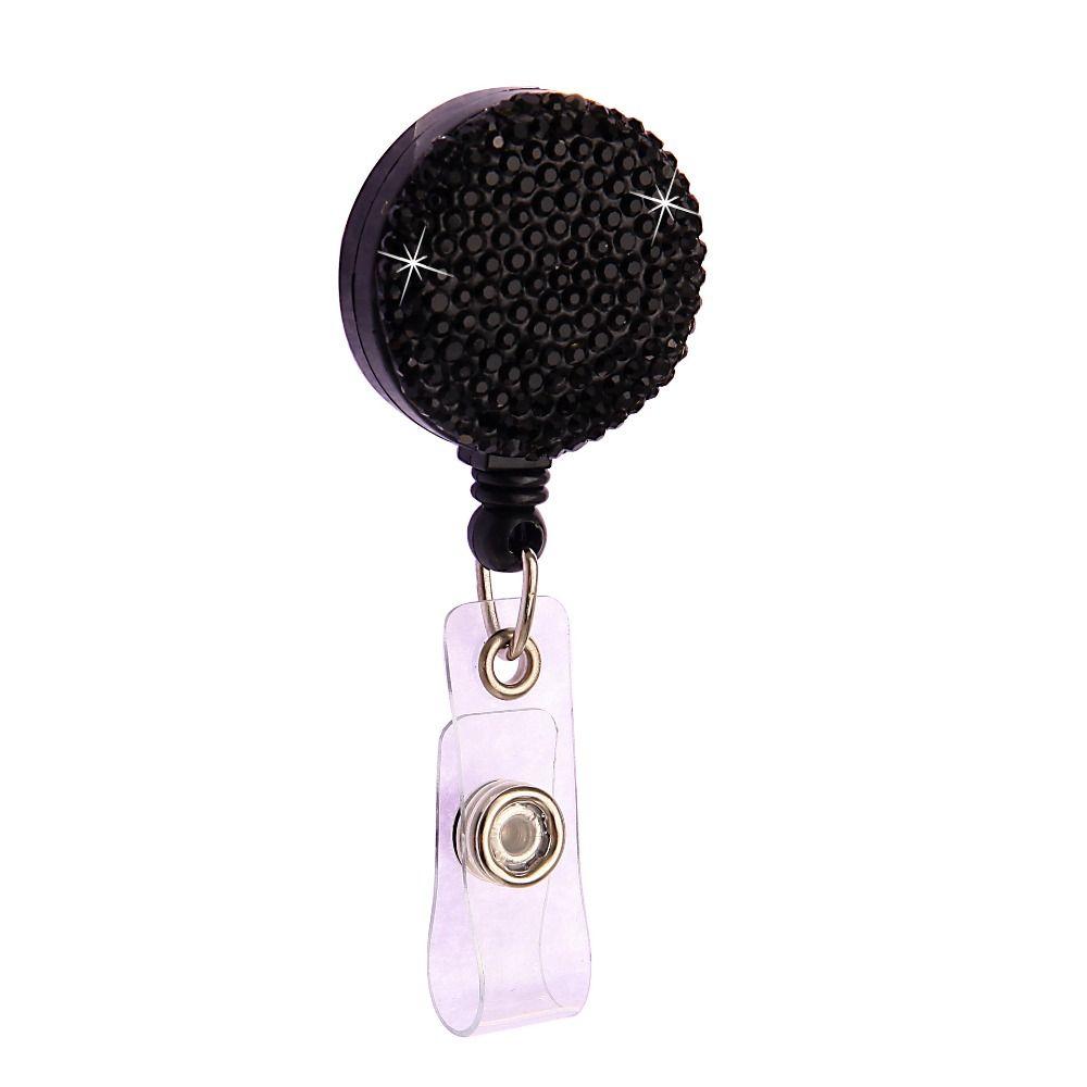 Chest Card Nurse Badge Reel Sparkle Easy Pull Buckle Retractable Badge Holder  Doctor Hospital