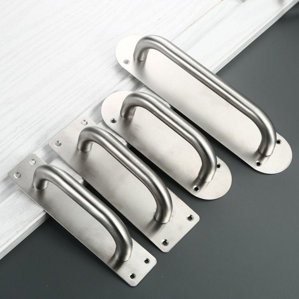 Furniture Handle Heavy Duty Barn Door Pull Stainless Steel Gate Door Handle Door Plate Handle  Push