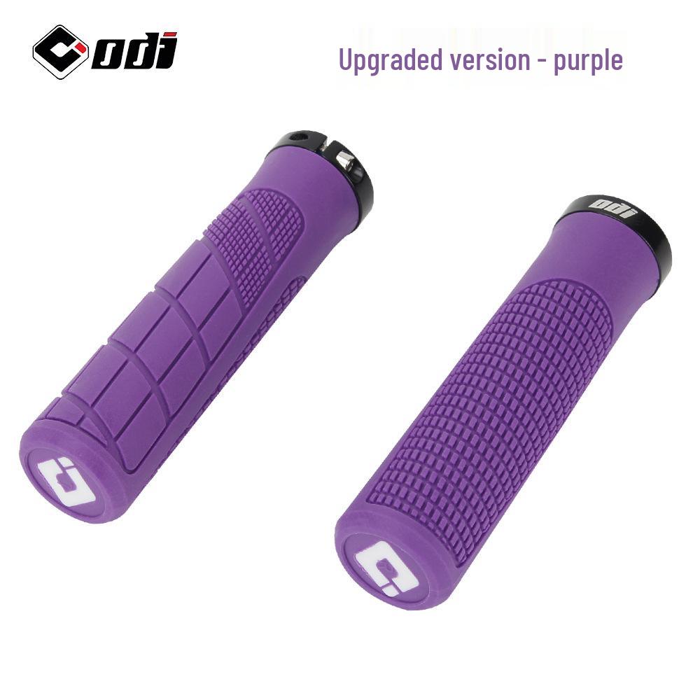 American ODI Anti-Slip Shock-Absorbing Lock-On Rubber Grips for Mountain, Fixed Gear, and Folding Bikes
