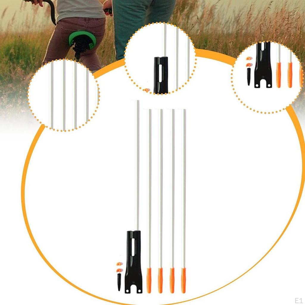 Kids Bike Flag Pole Children Bicycle Flagpole Glass Fiber Quick Release Portable Five Sections for