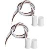Aoje-Link RC-33B NC & NO Einbau Verdrahtet Sicherheitsfenster Tür Kontaktsensor Alarm Magnetischer Reed-Schalter für Heimsicherheit Zugangskontrolle und Einbrecher