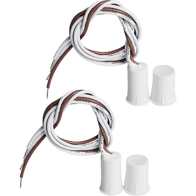 Aoje-Link RC-33B NC & NO Einbau Verdrahtet Sicherheitsfenster Tür Kontaktsensor Alarm Magnetischer Reed-Schalter für Heimsicherheit Zugangskontrolle und Einbrecher