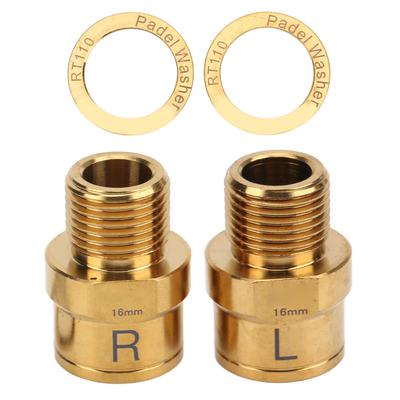 Bicycle Pedal Extender Titanium Alloy Bike Pedal Extension Shaft for Mountain Road Bike Gold