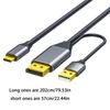 USB C To  Cable Type C Male To  Male 4K 60Hz Adapter Converters Converters For Laptop Monitor