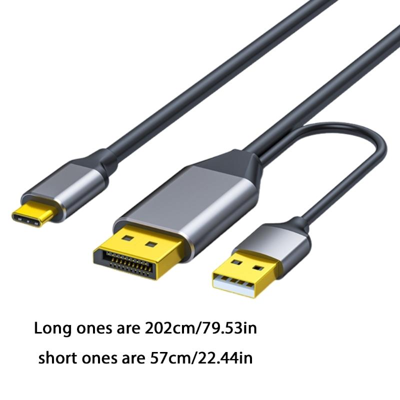 USB C To  Cable Type C Male To  Male 4K 60Hz Adapter Converters Converters For Laptop Monitor