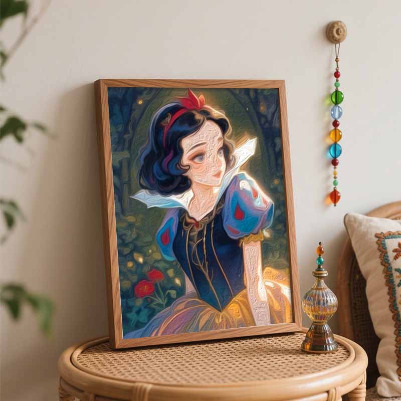 Disney Snow White Oil Painting Kit Canvas DIY Home Decor Gift