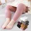 Infant & Toddler Cotton Leggings - Non-Footed, Striped, Nine-Point Length for Boys & Girls (Spring/Autumn)