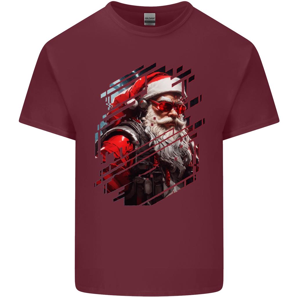 Cyberpunk Santa Claus Christmas Xmas Unisexs Light Cotton TShirt