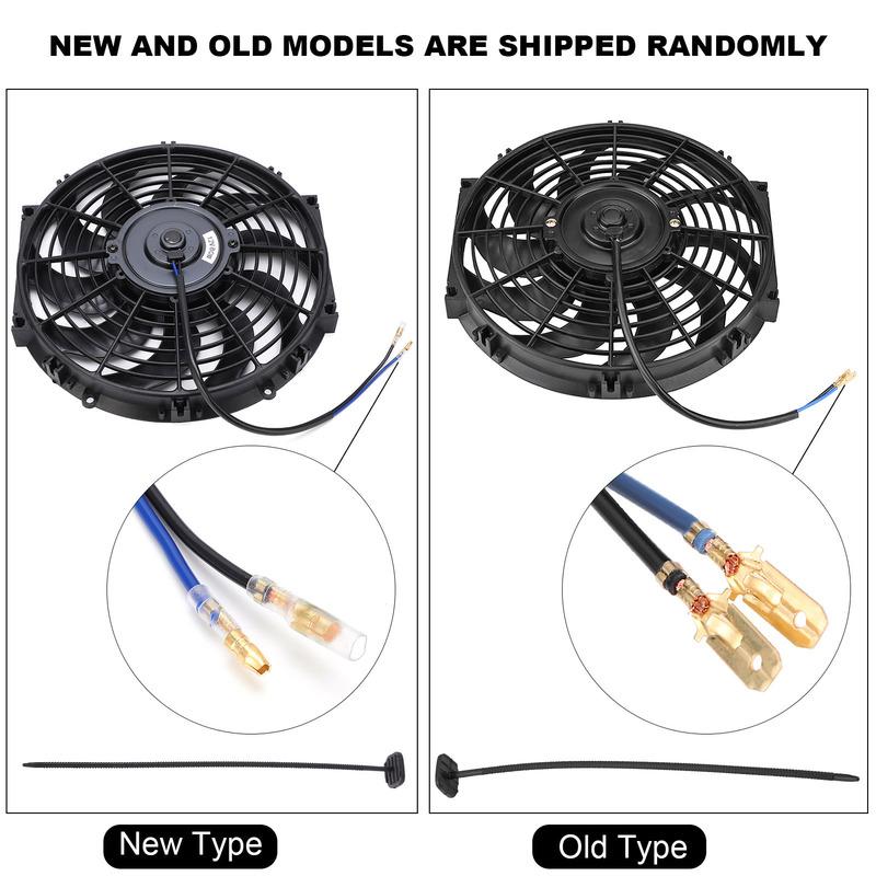 12 Inch Universal Car Slim Push Pull Electric Engine Cooling Fan 12V with Mounting Kit