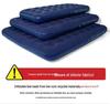 Portable Thickened Inflatable Mattress for Outdoor and Household Use, Single or Double, with Flocking Design