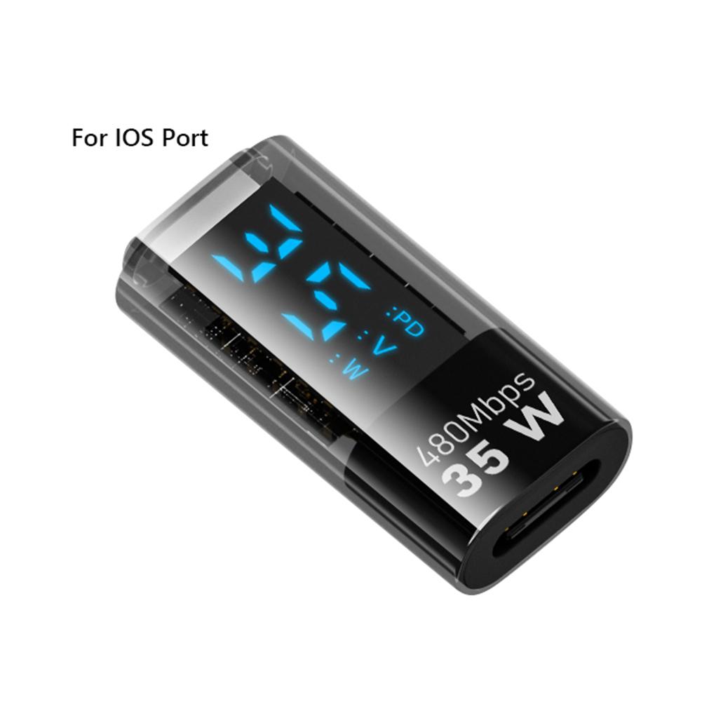 USB C Adapter PD140W LED Display USB C Extension Adapter USB4.0 40Gbps USB C Extender for iPhone 15 Series/iPad Air/Pro/MacBook