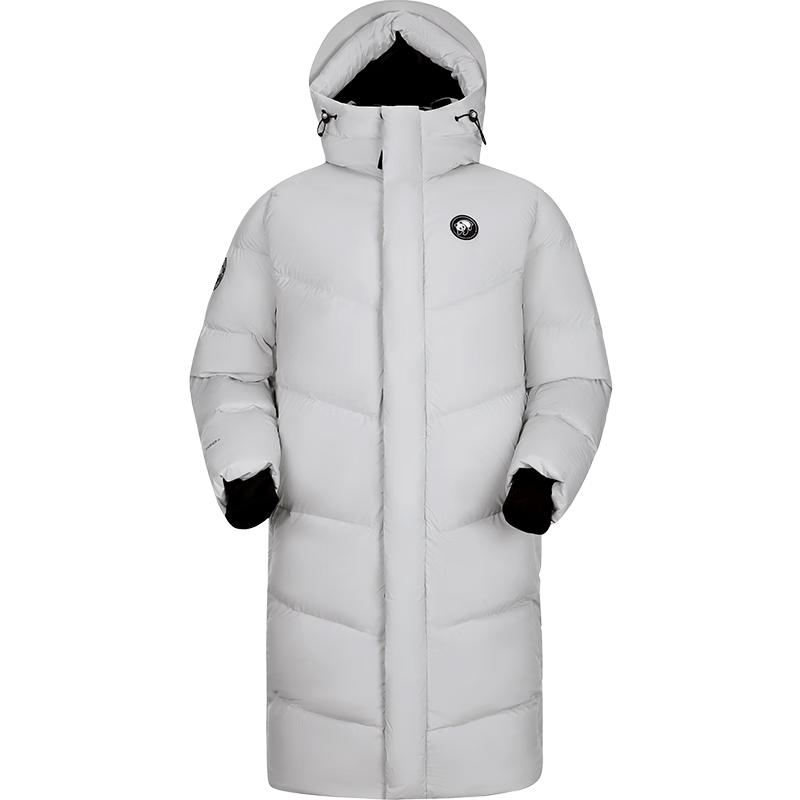 Camel Unisex Long Hooded Down Puffer Jacket A34CAPLN626