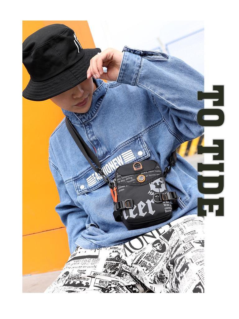 Haoshuai Herren Multifunktionale Outdoor Crossbody- und Hüfttasche