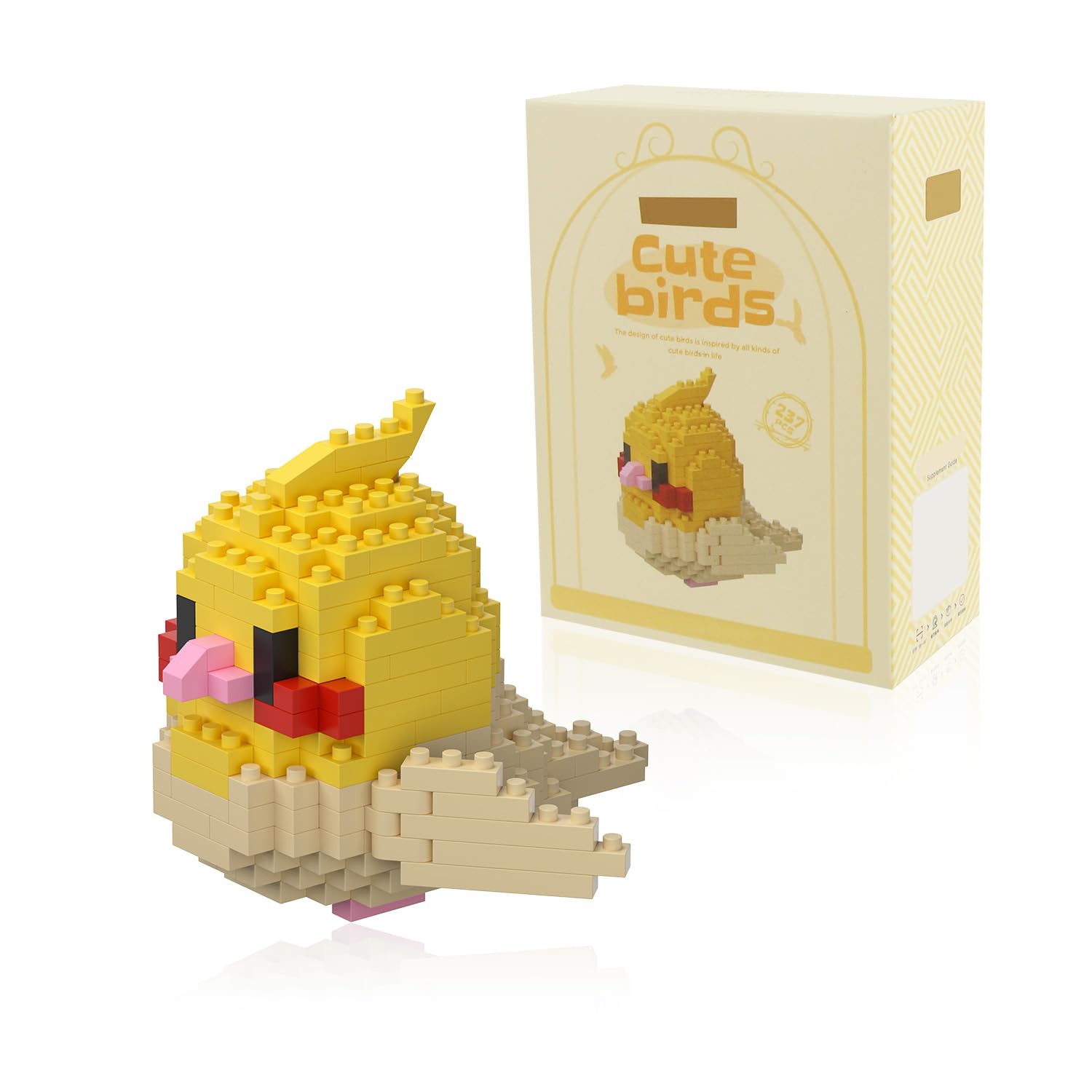 

BOROLA Micro Parrot Building a cute mini block a vibrant and creative toy for and a fun building toy Feng Style A Parrot Set, parrot-themed