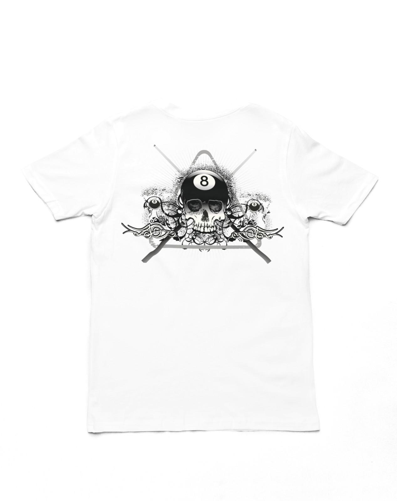 Deadly Break Skull 8 Ball Shirt - Pool Hall - Billiards Gift S