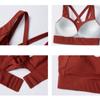 Damen Sportunterwäsche Stoßfester Anti-Durchhänger Hochintensiver Lauf-Fitness-BH Yoga-Weste Außerhalb Des Fitnessstudios Push-Up-BH-Top