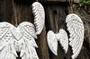 Angel Wing Wooden Hanging Decoration 30cm