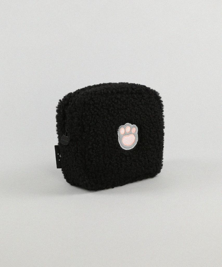 Kimhachan Fluffy Paw Pouch - Black