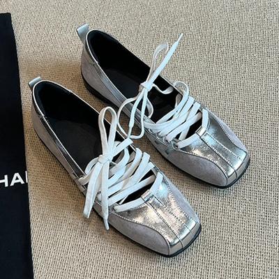 Damen Sneaker Ballerinas Slipper Schuhe Lässige Designer Sandalen Frau Ballett 2025 Sommer Neue Marke Schnürschuhe Walking Mujer Sandalen