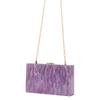 Women's Marble Pattern Acrylic Evening Crossbody Bag