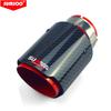 SUMSOO genuine red/blue stainless steel glossy carbon fiber car exhaust pipe  modified universal accessories muffler tail tip