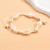 2Pcs Bohemia Natural Shell Anklets For Women Small Resin Beads Summer Beach Shell Barefoot Ankle Bracelet Leg Chain Foot Jewelry