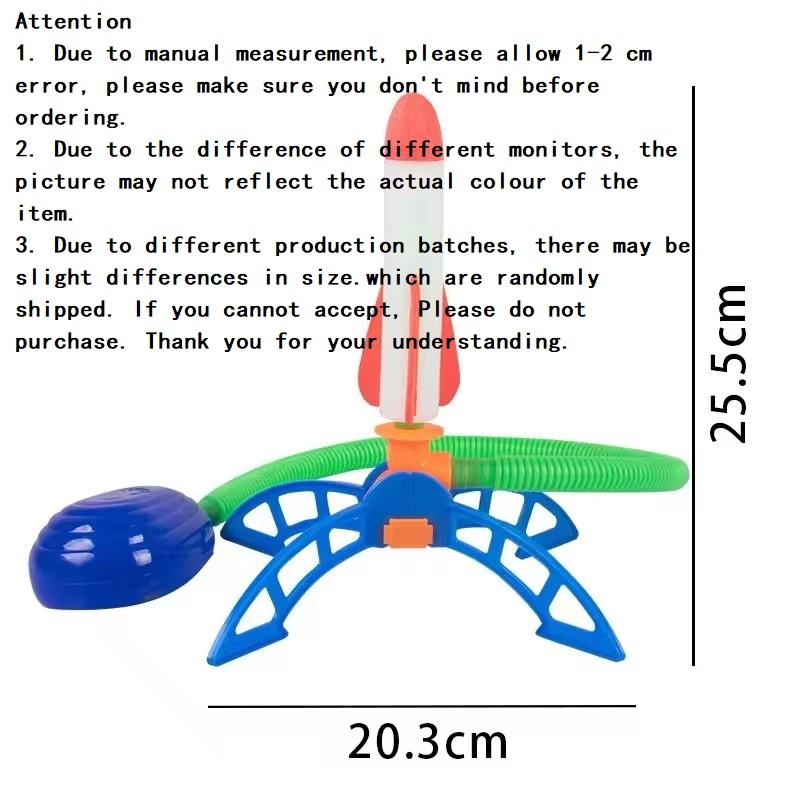 Fusée à Air pour Enfant Lanceur à Pompe à Pied Fusées Planantes Pressurisées à l'Air Jouets d'Extérieur Ensemble de Jeu pour Enfant Jeux de Saut Sportifs Jouet Pour Enfants