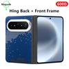 Kit Genuine Aramid Carbon Fiber for Magsafe Case for Huawei Pura X Max Matte Hard Magnetic Hinge Armor Back Cover Front Frame