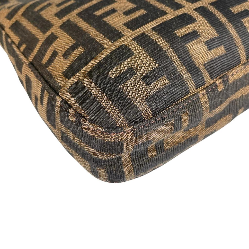 FENDI Zucca Shoulder Bag Brown Women used