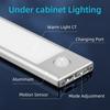 Night Light Under Cabinet Lights Ultra Thin LED Light Motion Sensor Wireless Rechargeable 3 Color For Kitchen Bedroom Lighting