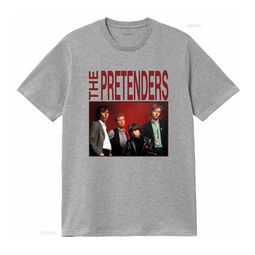 The Pretenders Rock Band T Shirt Heavy Cotton Musician Inspired Best Seller Vintage Washed Designer Clothes Streetwear