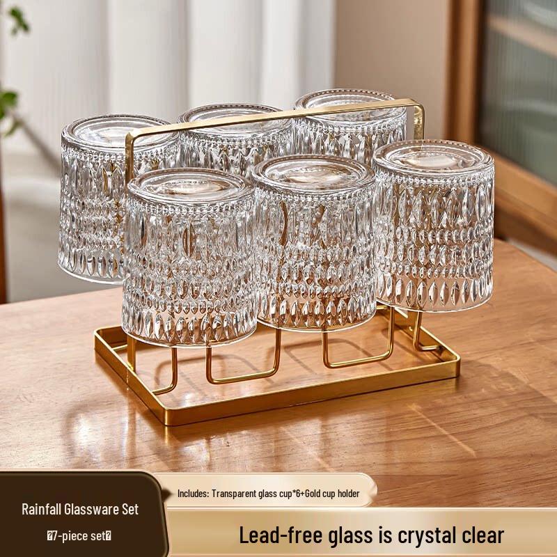 Star Embossed Heat-Resistant Glass Tumbler
