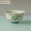 80ml Caramel Glaze Green Bamboo Teacup Ancient Tea Bowl Cute Cup Tea-tasting Personal Cup Chazhan Master Cups Household Cha Gift
