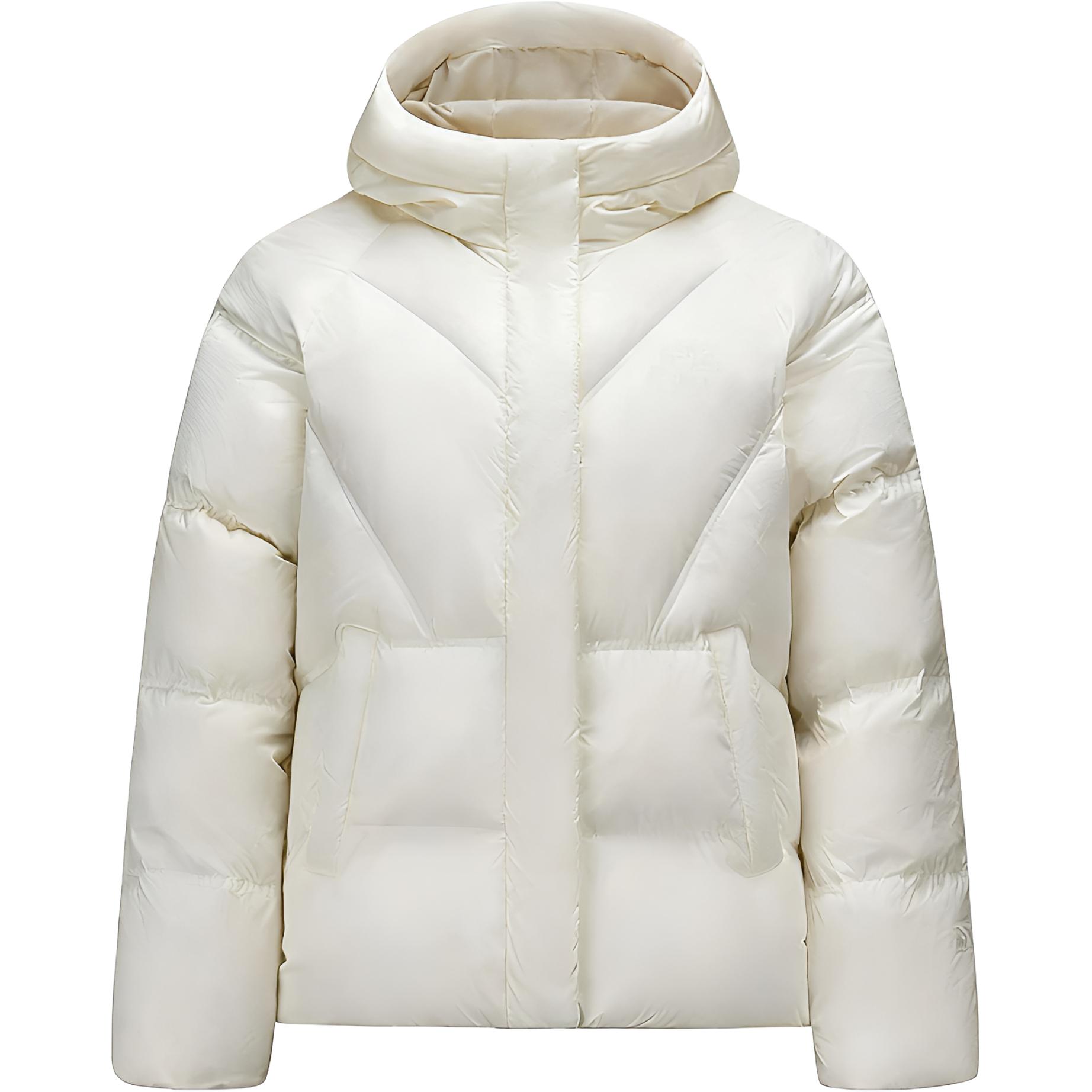 

Anta Sports Retro Water-Resistant Loose Ivory White Short Down Jacket Women jackets 162548903N-1 L