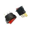 TAIHENG TH1 15A Oval Rocker Switch with Light, 3-Pin, 2-Position Power Toggle