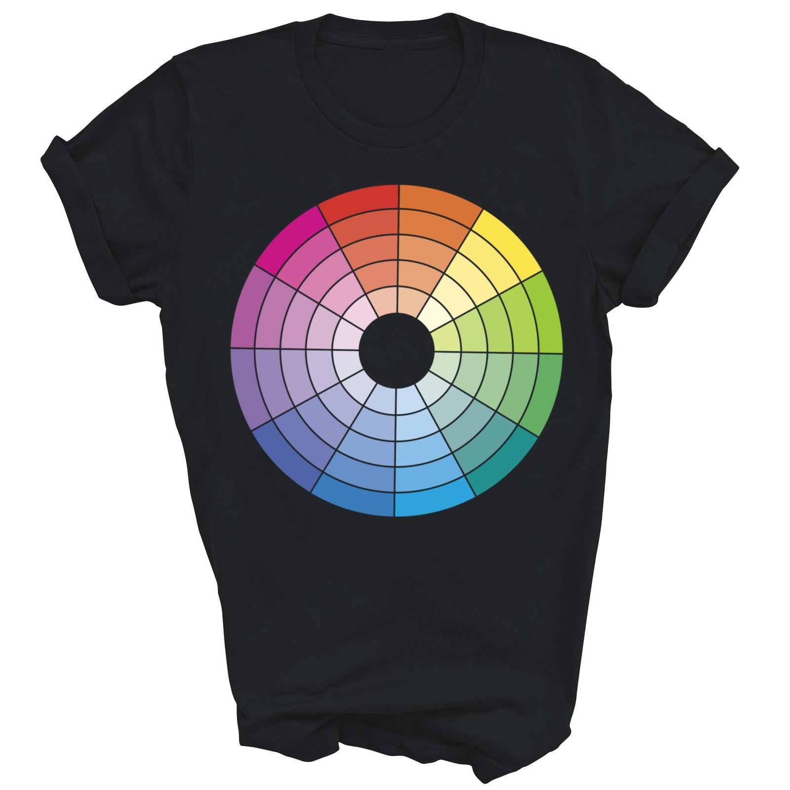 Colour Wheel Palette Artist Painter Shirt Gift Unisex T-Shirt L