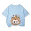 Cartoon Graphic Labubu Kids Adult Printed T-shirt Summer Men and Women's Fashion Outdoor Girl Short Sleeved T-shirt Top Pullover